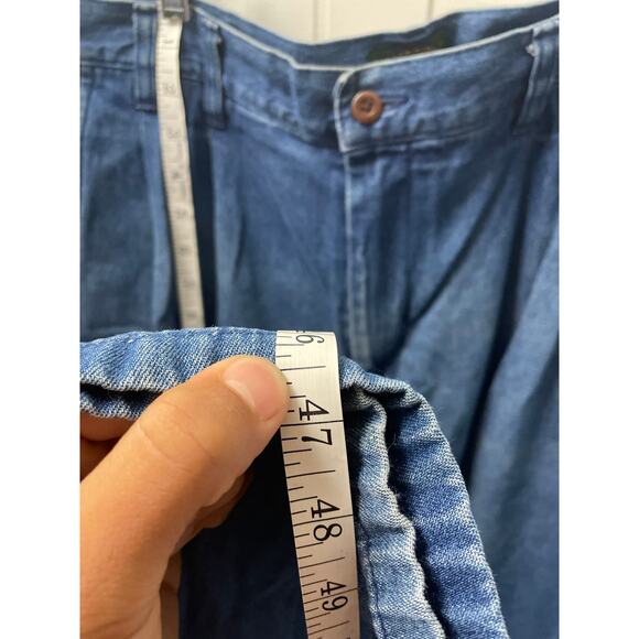 Cambridge Classic Vintage Denim Mens Button fly Zipper Jeans Size 36x34 - Picture 5 of 9